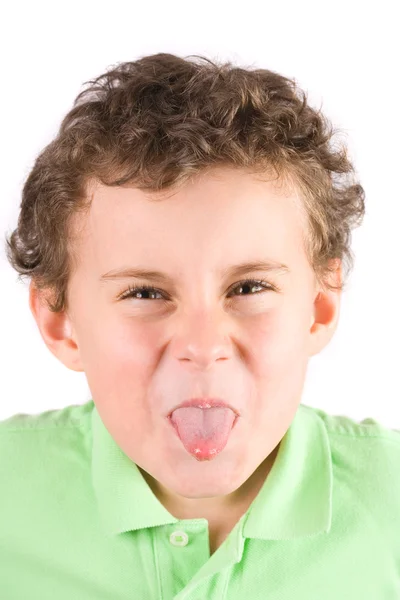 子供の愚かな顔を作る — ストック写真