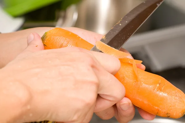 Snijden groenten — Stockfoto