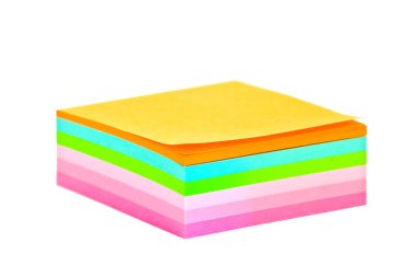 Colored post-it notes clipart