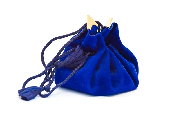 Blue sack isolated — Stock Photo, Image