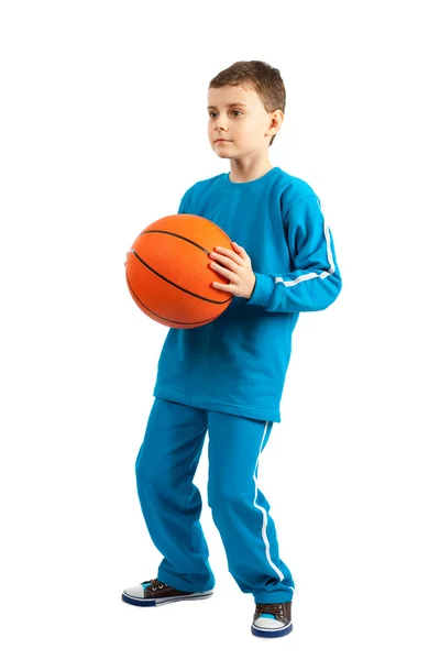 Miúdo de basquetebol — Fotografia de Stock