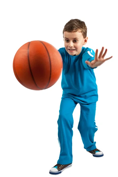 Basketbalové kid — Stock fotografie