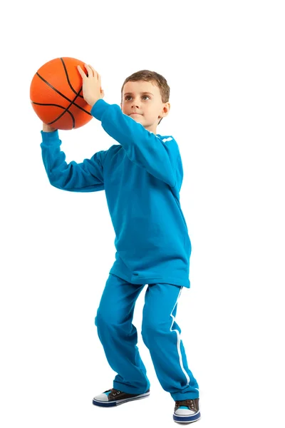 Miúdo de basquetebol — Fotografia de Stock