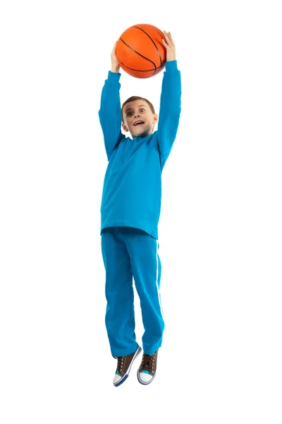 Koszykówka dziecko — Zdjęcie stockowe