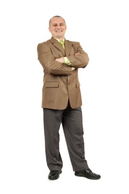 Confident businessman clipart