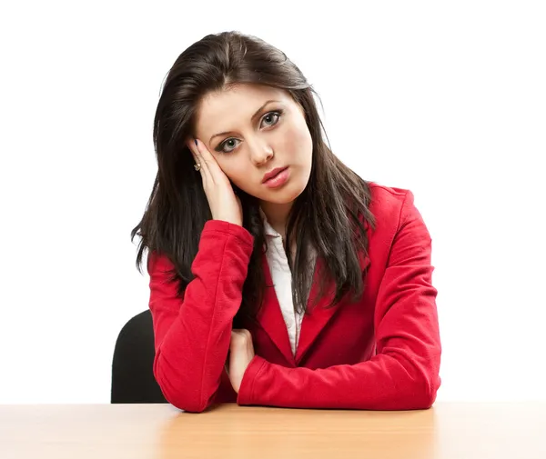 Businesswoman with migraine — Stock Photo, Image