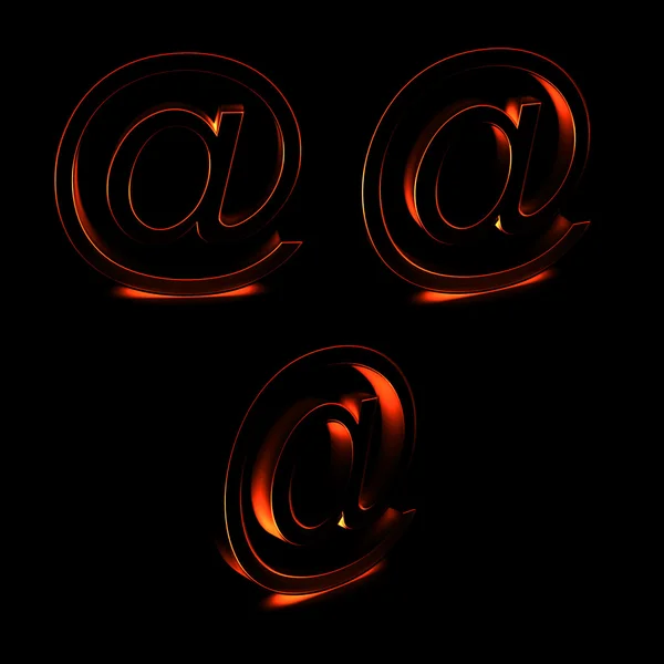 Símbolo de correo electrónico estilizado abstracto — Foto de Stock