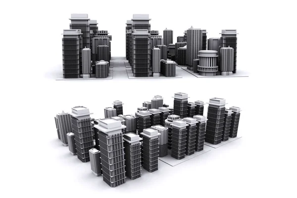 3d render of a city model — Stock Photo, Image