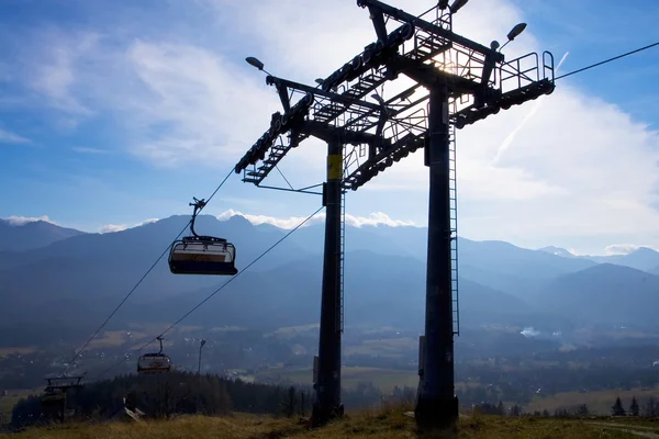 Chair-lift in Tatra Mountains — Stock Photo, Image