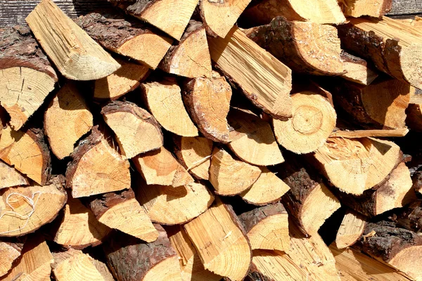Stukken gesneden hout — Stockfoto