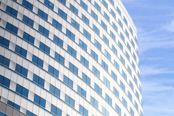 stock image Modern buildings on blue sky background