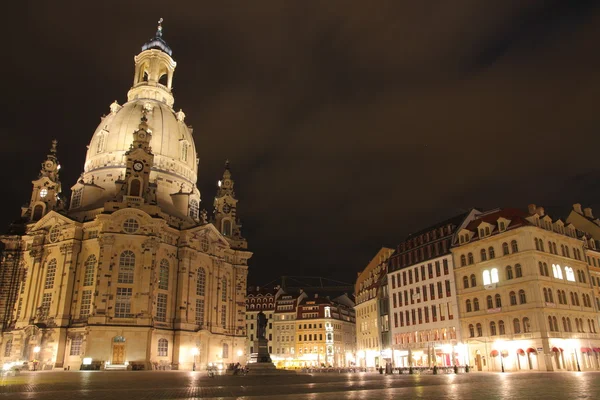 Дрезден вночі — стокове фото