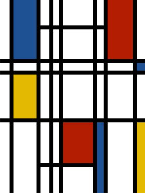 Mondrian background retro print clipart