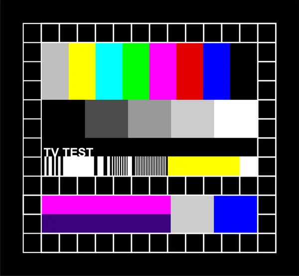 Grafico del segnale TV colorato — Vettoriale Stock