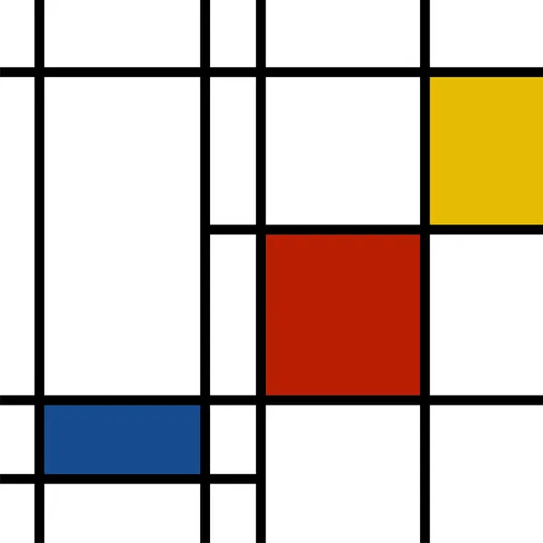 Mondrian inspirace — Stockový vektor