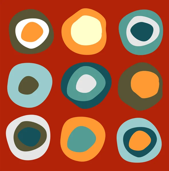 Kleurrijke cirkels patroon — Stockvector