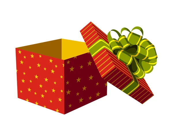 Boîte cadeau ouverte — Image vectorielle