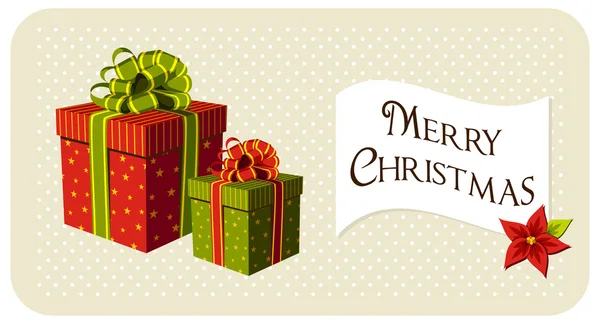 Coffrets cadeaux de Noël — Image vectorielle