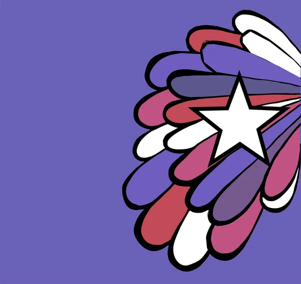 Pop star fond violet — Image vectorielle