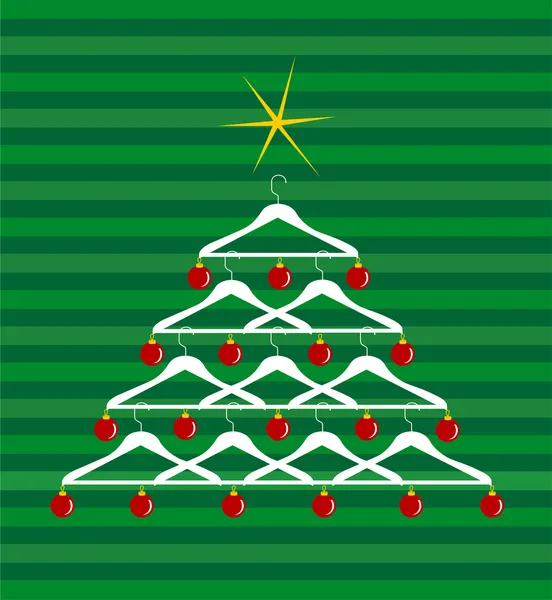 时尚的圣诞树 — 图库矢量图片