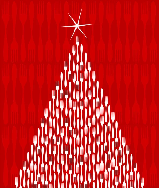 Noel ağacı gurme — Stok Vektör