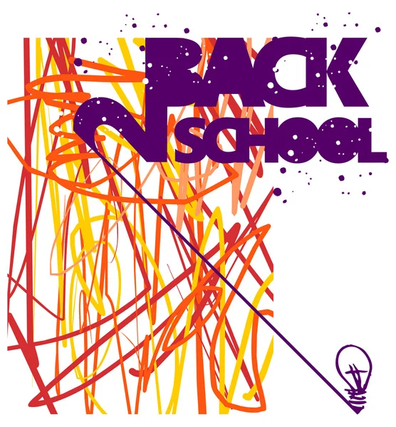 Back to school concept — Stock Vector