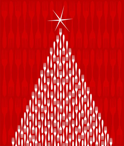 Christmas Tree Gourmet — Stock Vector