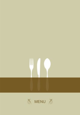 Menu design for restaurant clipart