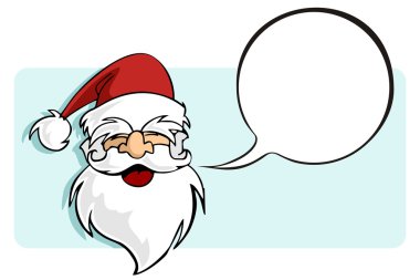 Christmas series: Santa Claus with a bla clipart