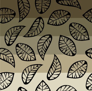 Leaves on degrad clipart