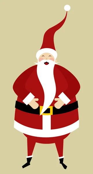 Santa powitanie karta — Wektor stockowy