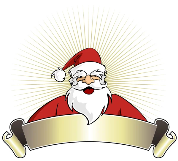 Christmas series: Happy Santa Claus with — Stock Vector