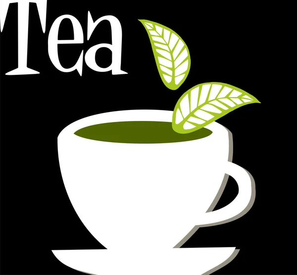 Etiqueta de té — Vector de stock