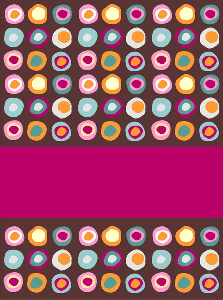 Invitation à points multicolores — Image vectorielle