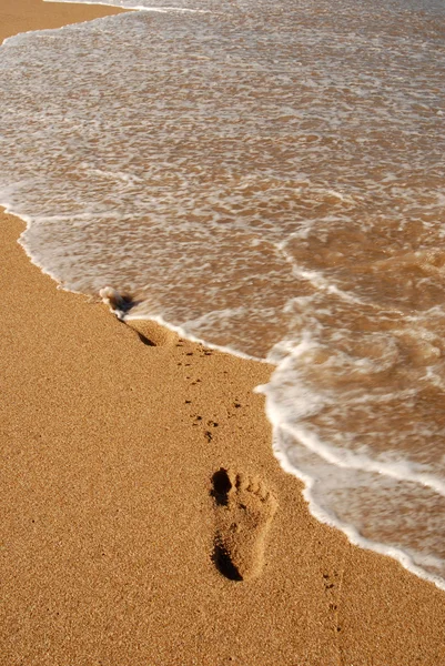 Jejak kaki di pasir — Stok Foto