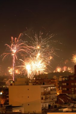 başarılı yeni yıl havai fişek kutlama