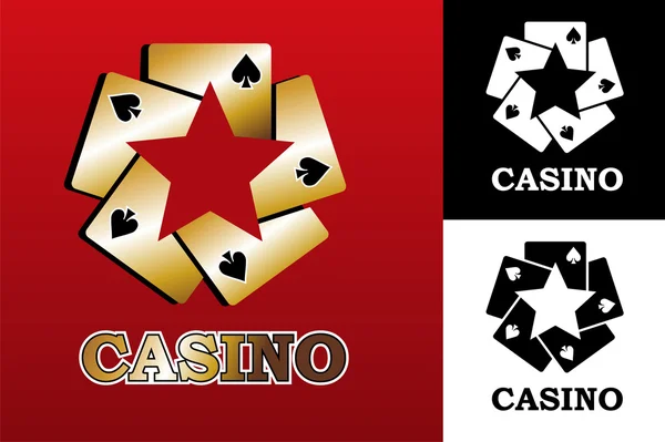 Casino-Logo — Stockvektor