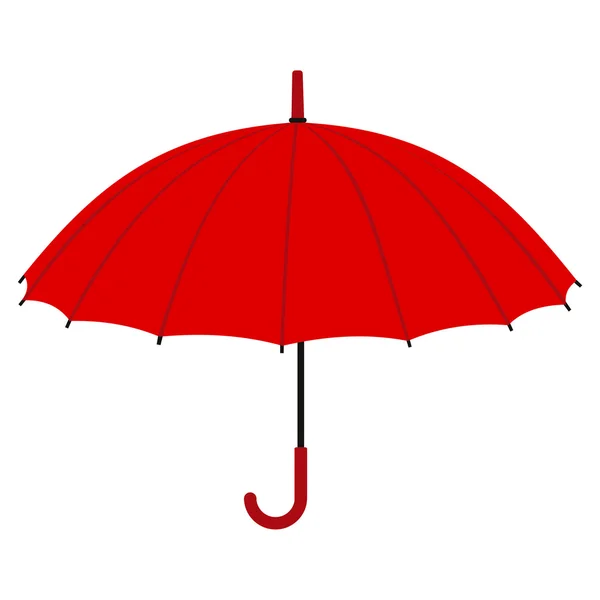 Guarda-chuva vermelho — Vetor de Stock