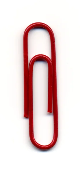 stock image Red paperclip