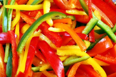 Colorful pepper slices clipart