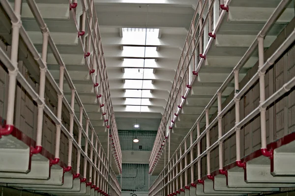 Alcatraz, hücre bloğu — Stok fotoğraf