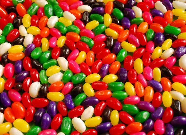 Farverige jellybeans - Stock-foto