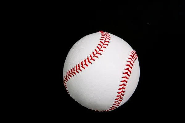 Baseball on black background — Stock Photo, Image
