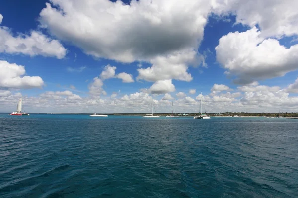 stock image Boats on Caribbean Sea