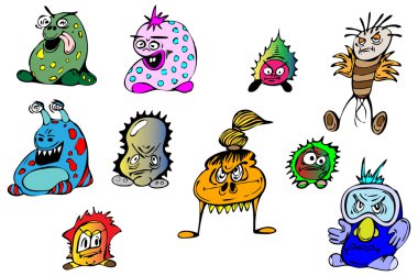 Bacterias and Viruses clipart