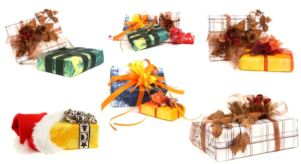 Set of various christmas presents — Stock Photo, Image
