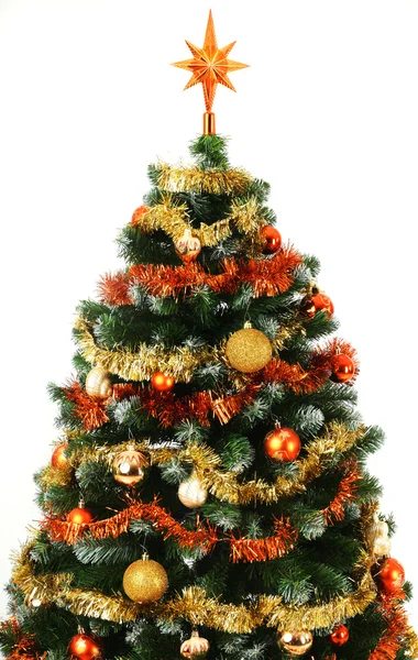 装饰过的圣诞树 — 图库照片#