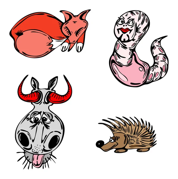Conjunto de animales vectoriales — Archivo Imágenes Vectoriales