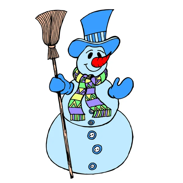 stock vector Snowman