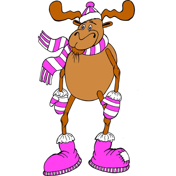 Christmas reinder — Stock Vector